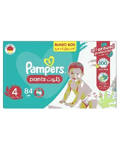 Pampers Baby Diapers Pants Jumbo Box (4) 84P
