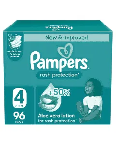 Pampers Baby Diapers Jumbo Box (4) 96 P