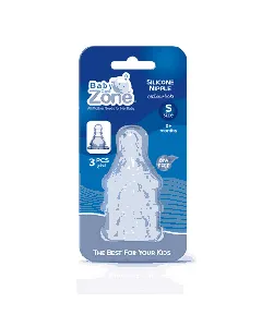Baby Zone Silicone Nipple S Size 3Pcs 8232