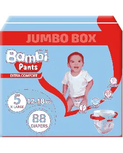 Sanita Bambi Baby Diaper Pants (5) (Xl 12-18 C)(5*88) Jumbo Box