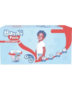 Sanita Bambi Baby Diaper Pants (6)(Xxl 16+ C)(6*80) Jumbo Box
