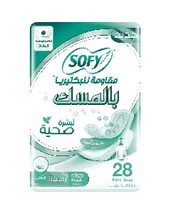 Sofy Feminine Napkine Antibacterial Musk Healthy Skin Slim Large 28*6 C