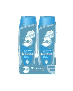 Vatika Hair Shampoo Volume Thickness For Silky Weak And Damage 400 Ml*2P Offer