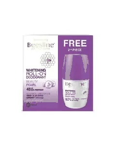 Beesline Deodorant Roll On Whitening Beauty Pearl 50 Ml*2P 1+1Free Offer