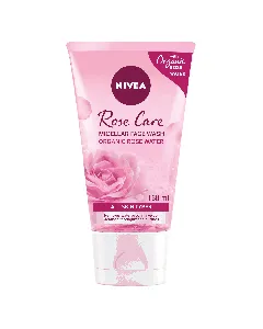 Nivea Rose Care Face Wash Micellar Organic Rose Water 150 Ml