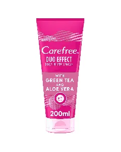 Carefree Intimate Wash Duo Effect Green Tea And Aloevera 200 Ml 6C