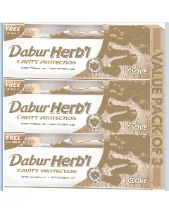 Dabur Herbal Tooth Paste Cavity Protection 150 Ml 2+1 Offer