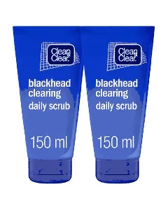 Clean & Clear Daily Facial Scrub Blackhead Clearing 150 Ml 1+1 Offer