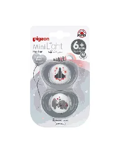 Pigeon Mini Light Pacifier (+6) Medium Plane + Elephant 2P 78260