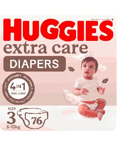 Huggies Baby Diapers Extra Care (3) 76*2C