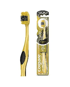 Colgate Tooth Brush 360 Charcoal Gold Medium