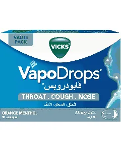 Vicks Vapodrops Lozenges Orange Menthol 36 P
