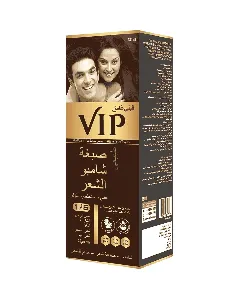 Vip Hair Color Shampoo 5 In 1 Dark Brown 180 Ml