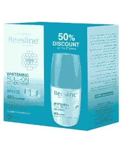 Beesline Deodorant Roll On Whitening Cool Breeze 50 Ml 2P 1+ 50% Off Offer