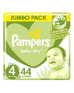 Pampers Baby Diapers Jumbo (4) 7-18 C 44*3 C