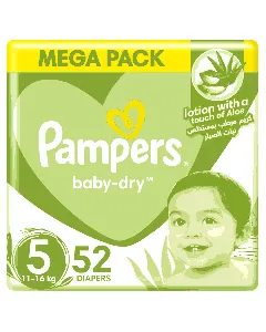 Pampers Baby Diapers Mega (5) 11-25 C 52*3 C