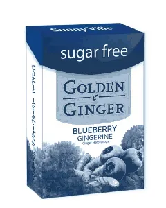Golden Ginger Blueberry Gingerine Lozenge Tablet Mild 45 Gm