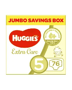 Huggies Baby Diapers Extra Care (5) 76P Box