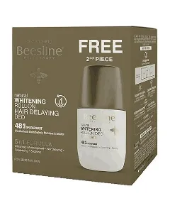 Beesline Deodorant Roll On Whitening 3In1 / 5In1 Hair Delaying 50 Ml 1+1 Offer