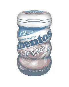Mentos Gum White Sugar Free Strawberry 72P
