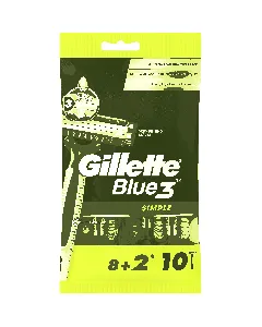 Gillette Blue3 Simple Disposable Razor (8+2)P*6C