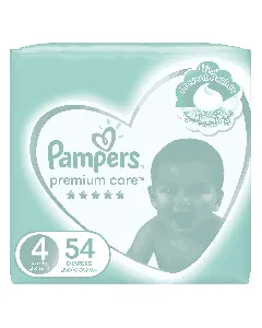Pampers Baby Diapers Premium Care Mega (4) 54*2 C