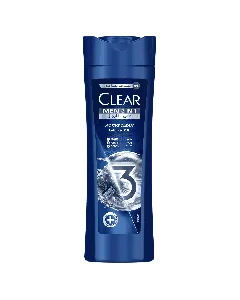 Clear Hair Shampoo Men Face And Body Activated Charcoal 3*1 400 Ml