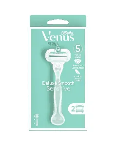 Gillette Venus Deluxe Smooth Sensitive Multi-Use Razor + 2 Blade