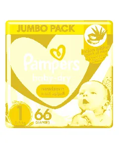 Pampers Baby Diapers Jumbo (1) 2-5 C 66*2 C