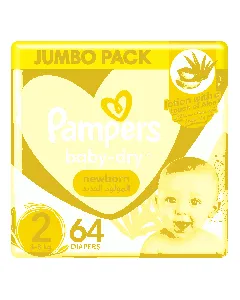 Pampers Baby Diapers Jumbo (2) 3-6 C 64*3 C