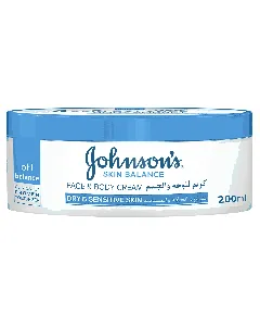 Johnson Skin Balance Face And Body Cream Dry Sensetive Skin 200 Ml
