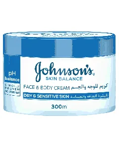Johnson Skin Balance Face And Body Cream Dry Sensetive Skin 300 Ml
