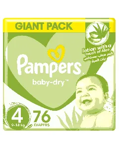 Pampers Baby Diapers Giant (4) 7-18 C 76-74*2 C