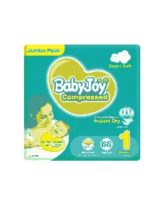 Babyjoy Baby Diapers Jumbo (1) 68*3 C