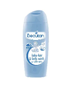 Becutan Baby Hair Body Wash With Aloe Vera 2*1 200 Ml