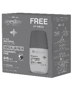 Beesline Deodorant Roll On Whitening For Zero Aluminum 24Hr 50 Ml 1+1