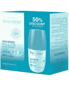 Beesline Deodorant Roll On Whitening Cool Breeze 48Hr 50 Ml 1+1 Offer
