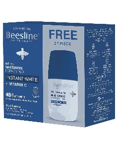 Beesline Deodorant Roll On Whitening For Women Instant White For 48 Hr 50 Ml 1+1 Offer