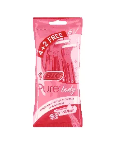 Bic Disposable Razor Pure Lady Women Aloe 4+2 P