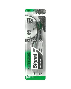 Signal Tooth Brush Silver Charcoal Soft 2P