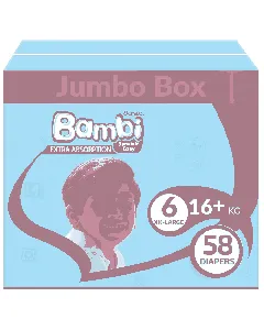 Sanita Bambi Baby Diaper Pants (6)(Xxl 16+ Kg)(6*58) Box