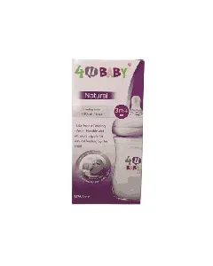 4U Baby Natural Plastic Feeding Bottle 180 Ml + L Nipple 900050