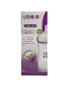 4U Baby Natural Plastic Feeding Bottle 260 Ml + L Nipple 900049