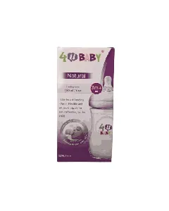 4U Baby Plastic Feeding Bottle 180 Ml + M Nipple 900022
