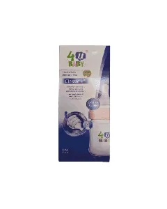 4U Baby Plastic Feeding Bottle 260 Ml + L Nipple 900021