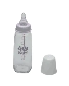 4U Baby Glass Feeding Bottle With One Handle 200 Ml Fyg067