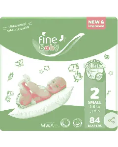 Fine Baby Diaper Mega (2) 84*2 Pk