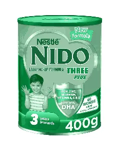 Nido Baby Milk Powdder (3) Plus (Green) From 3 To 5 Years 400 Gm 24 C