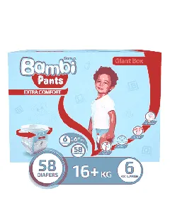 Sanita Bambi Baby Diapers Box Jumbo Box Xxl (6) 58 P