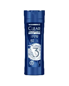 Clear Hair Shampoo Face Body Wash 3*1 Men Active Fresh Lemon 400 Ml